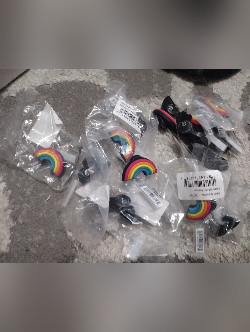NEW Croc Jibbitz Rainbow Charms Lot